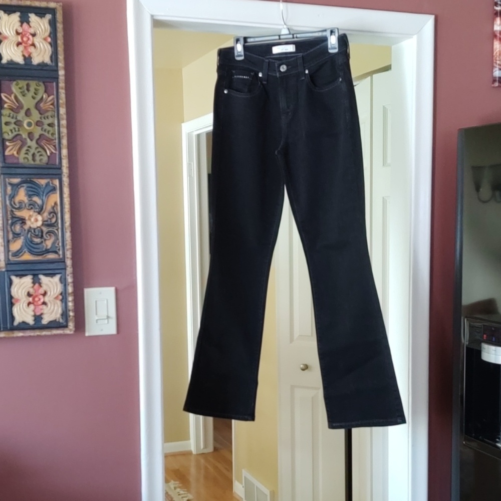 Levi Strauss boot cut black jeans